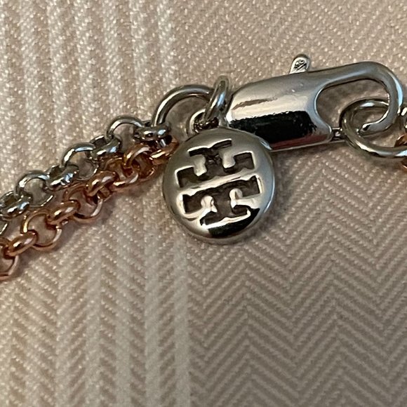 Tory Burch Double Strand 2 tone Necklace - Picture 6 of 10